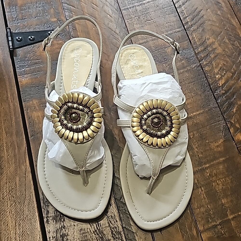 Sunflower Natural Adjustable Sandals sz 8